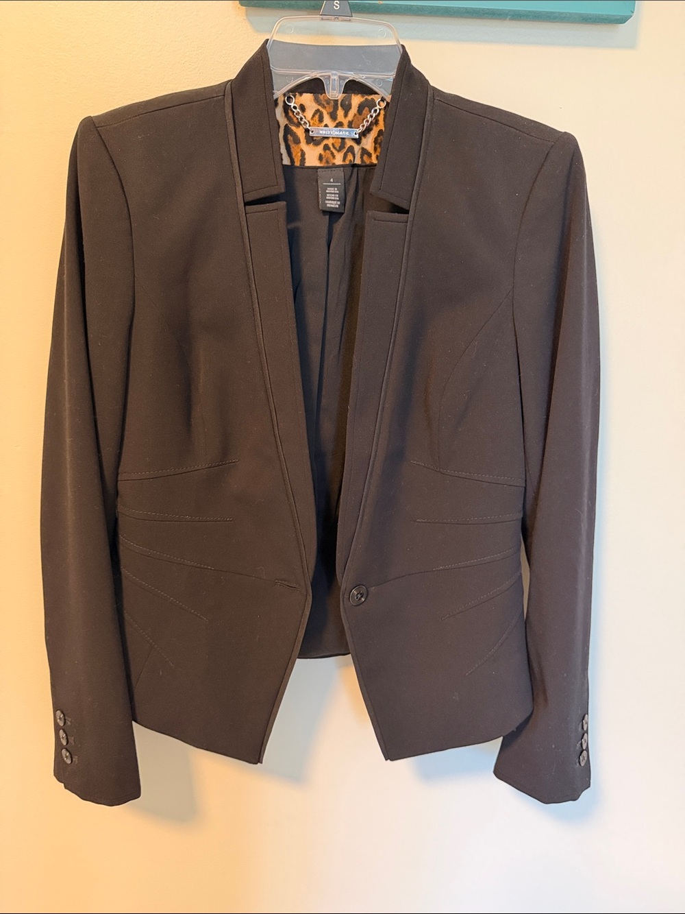 WHBM Black Tailored Blazer